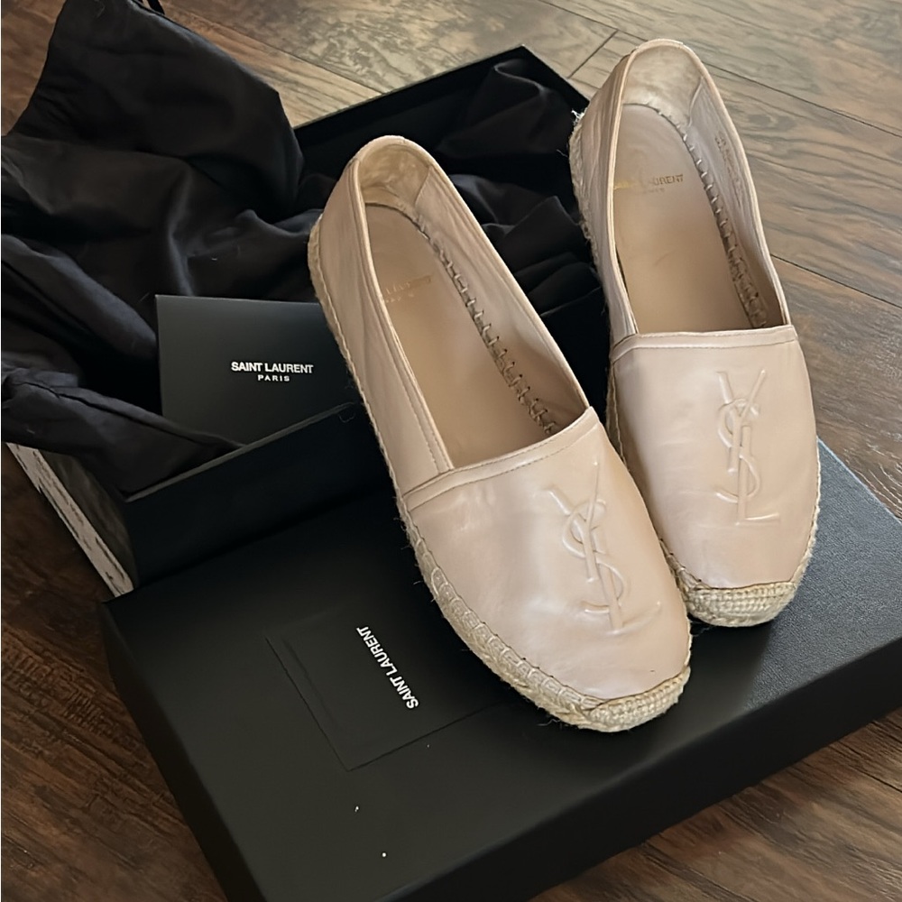 Authentic YSL espadrilles in lambskin